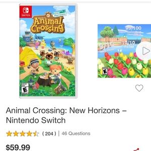 New in opened package Animal crossing Nintendo switch